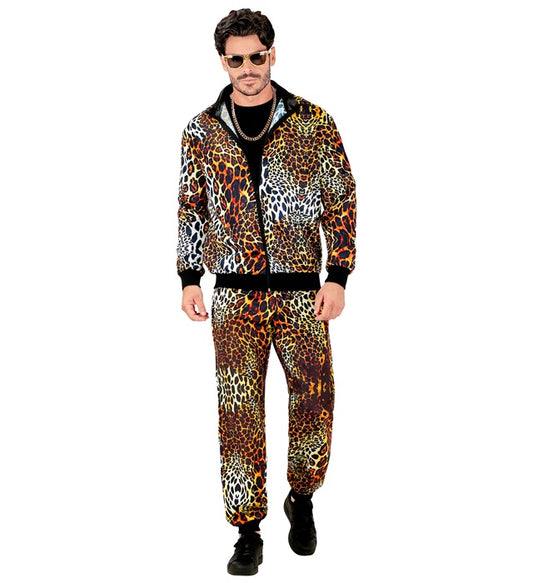 Leopard Animalier Party Fashion Tracksuit  Jacket, Pants 