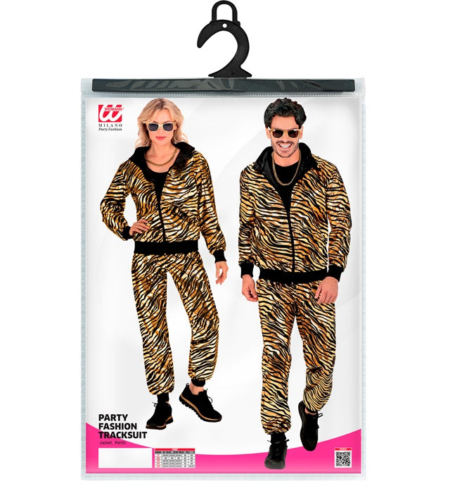 Gold Metallic Animalier Party Fashion Tracksuit  Jacket, Pants 