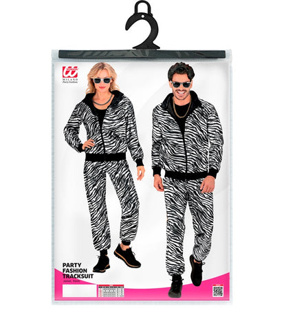 Silver Metallic Animalier Party Fashion Tracksuit  Jacket, Pants 
