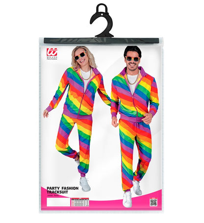 Rainbow Party Fashion Tracksuit  Jacket, Pants 