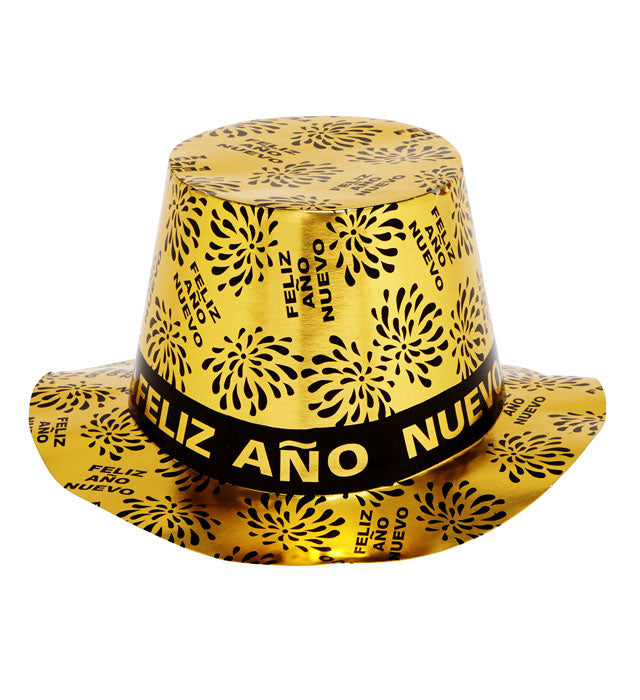 Gold Feliz Año Nuevo Top Hat