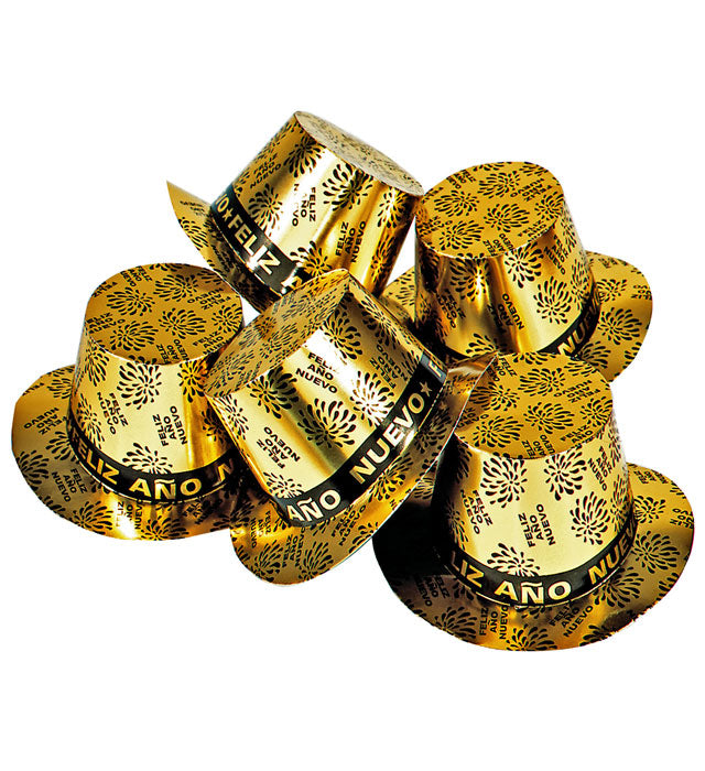 Gold Feliz Año Nuevo Top Hat