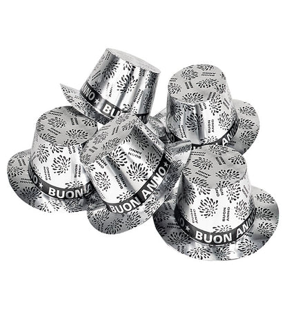 Silver Buon Anno Top Hat