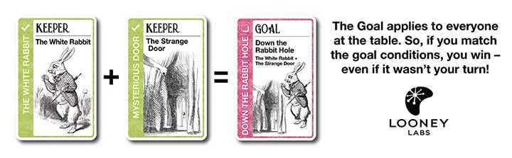 Wonderland Fluxx Card Game by Looney Labs