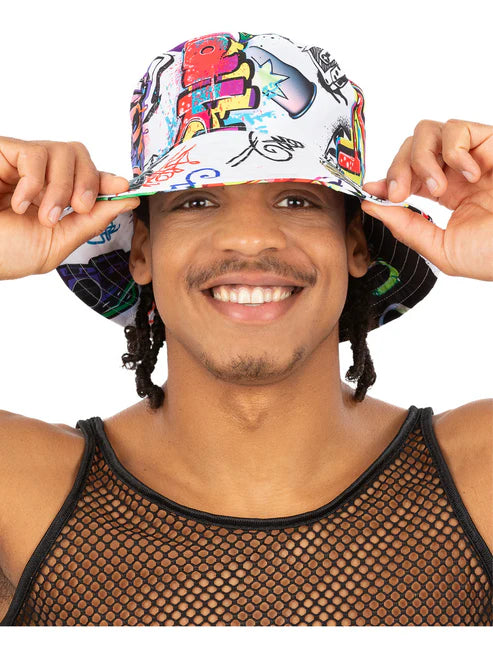 90s Graffiti Bucket Hat 1