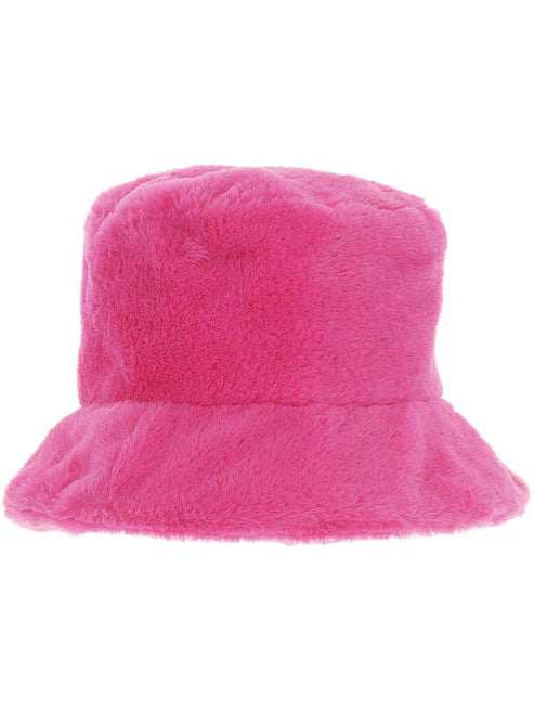 90s Pink Fur Bucket Hat 3