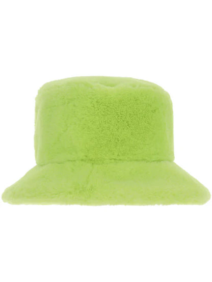 90s Green Fur Bucket Hat 3