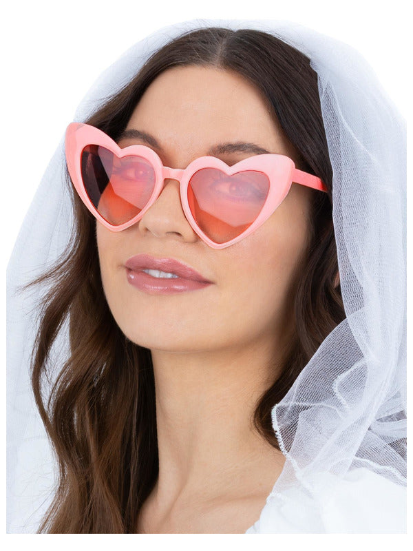 Pink Heart Hen Party Specs Love Barbie Glasses 1