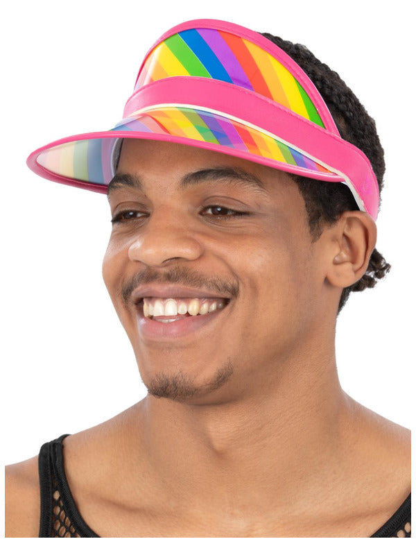 Rainbow Visor Pride Cap for Adults 1