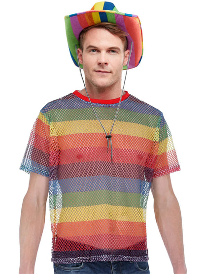 Rainbow Mesh Top Unisex Pride Shirt 2