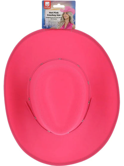 Hot Pink Cowboy Hat Felt with Cord Wild West Cowgirl Costume 3