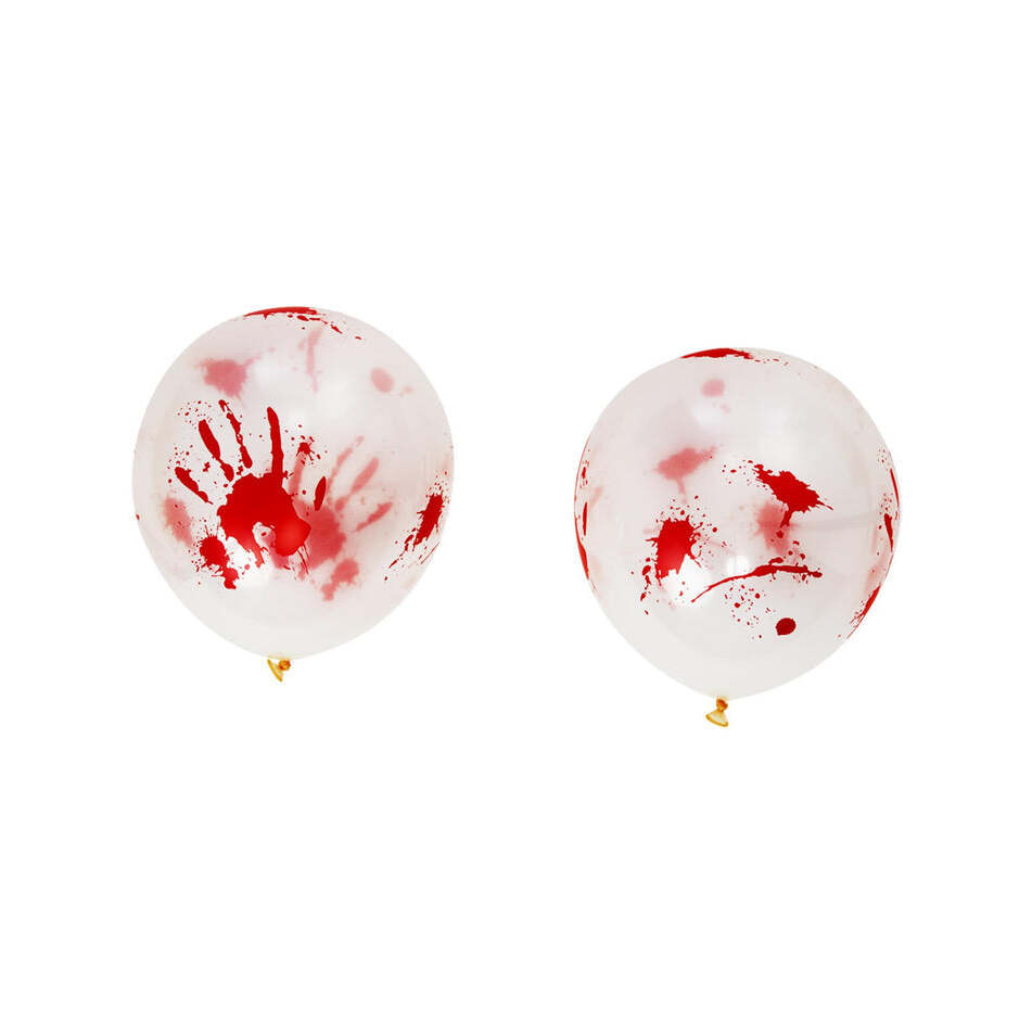 Bloody Balloons 30cm 8Pk Helium Quality Halloween Decoration 1