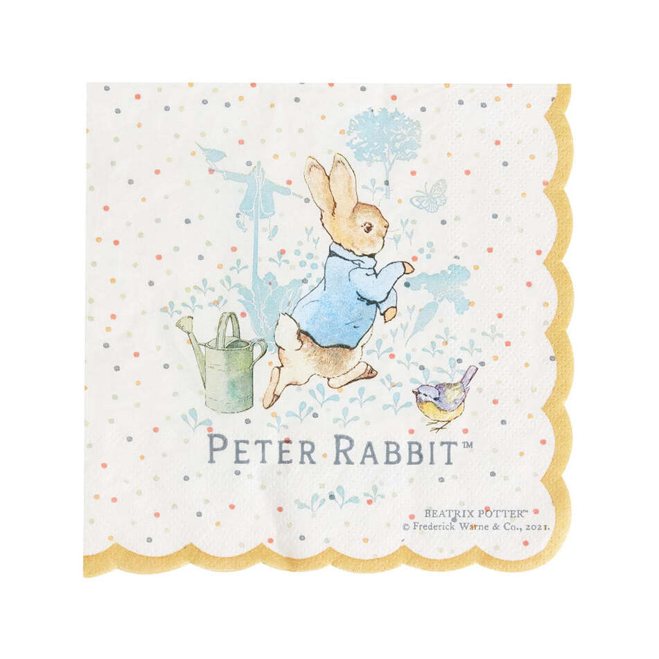 Peter Rabbit Classic Tableware Party Napkins 16 off 33 by 33cm 1