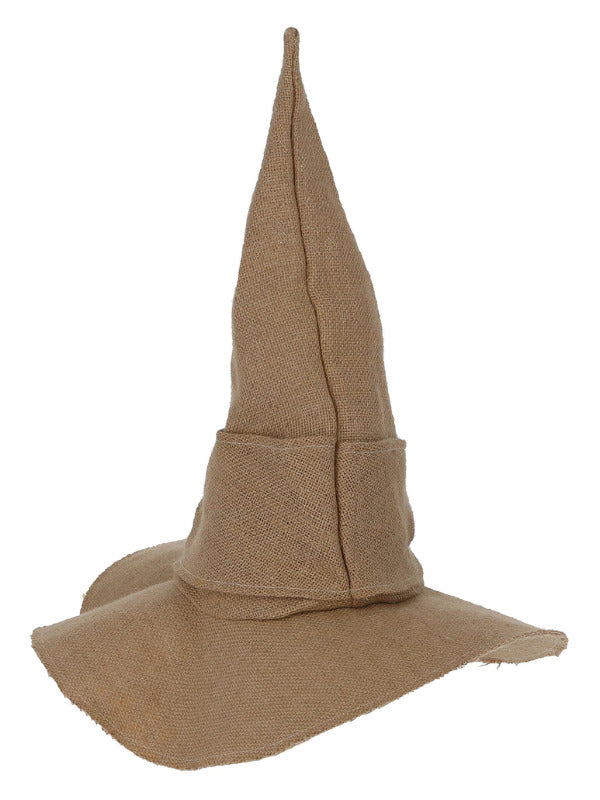 Burlap Witch Hat with Buckle 3