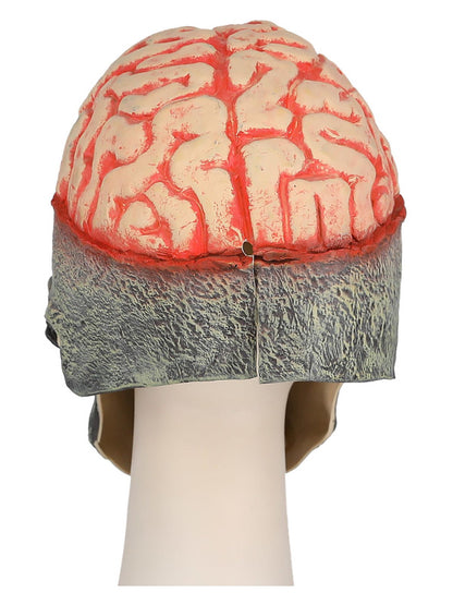Exposed Brain Skull Latex Mask with Moving Mouth 3