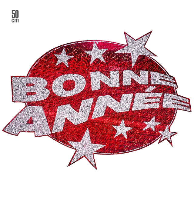 Red Bonne Année Holographic &  Decoration Ø 50 Cm