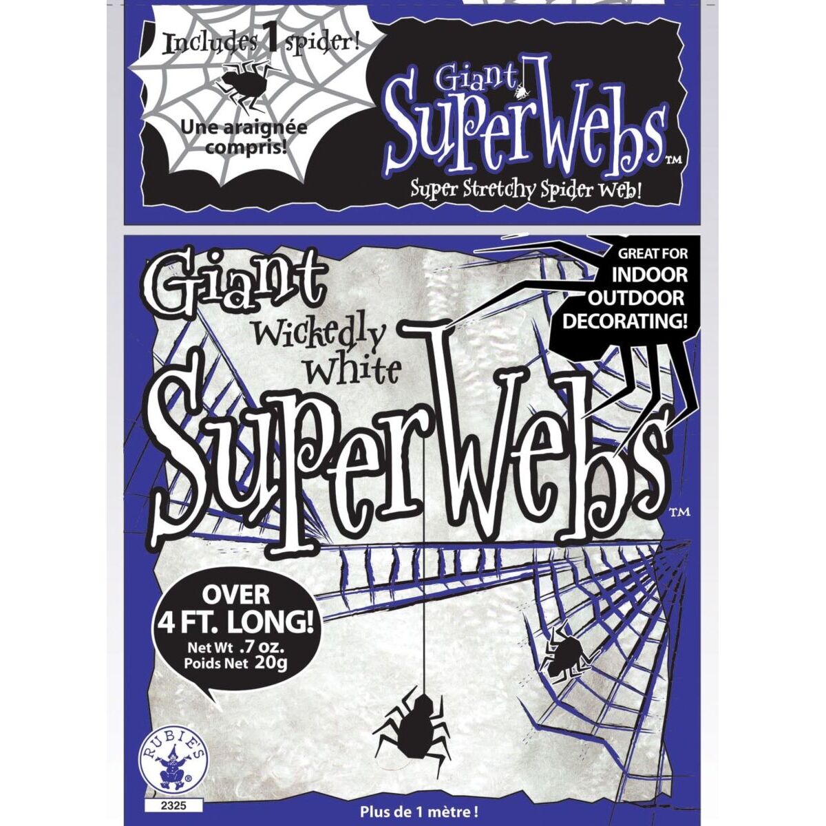 Giant Spiderwebs 138g with 8 Spiders 1