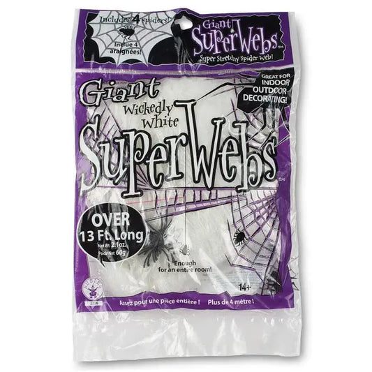 60 gram White Spiderwebs with 4 Spiders 1