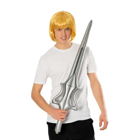 He-Man Wig Sword Set Adults Masters of the Universe Revelation 1