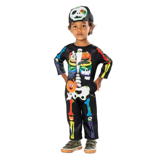 Kids Mini Bones Toddler Skeleton Costume 1
