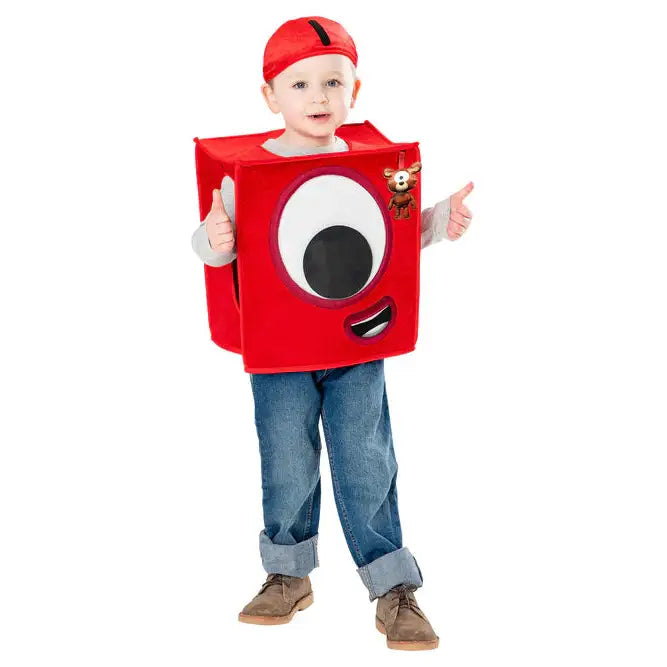Numberblocks Costume Kids Number Block One 1