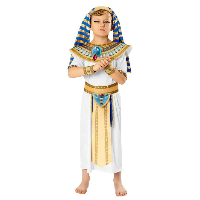 Blue Pharaoh Costume Boy Kids 1
