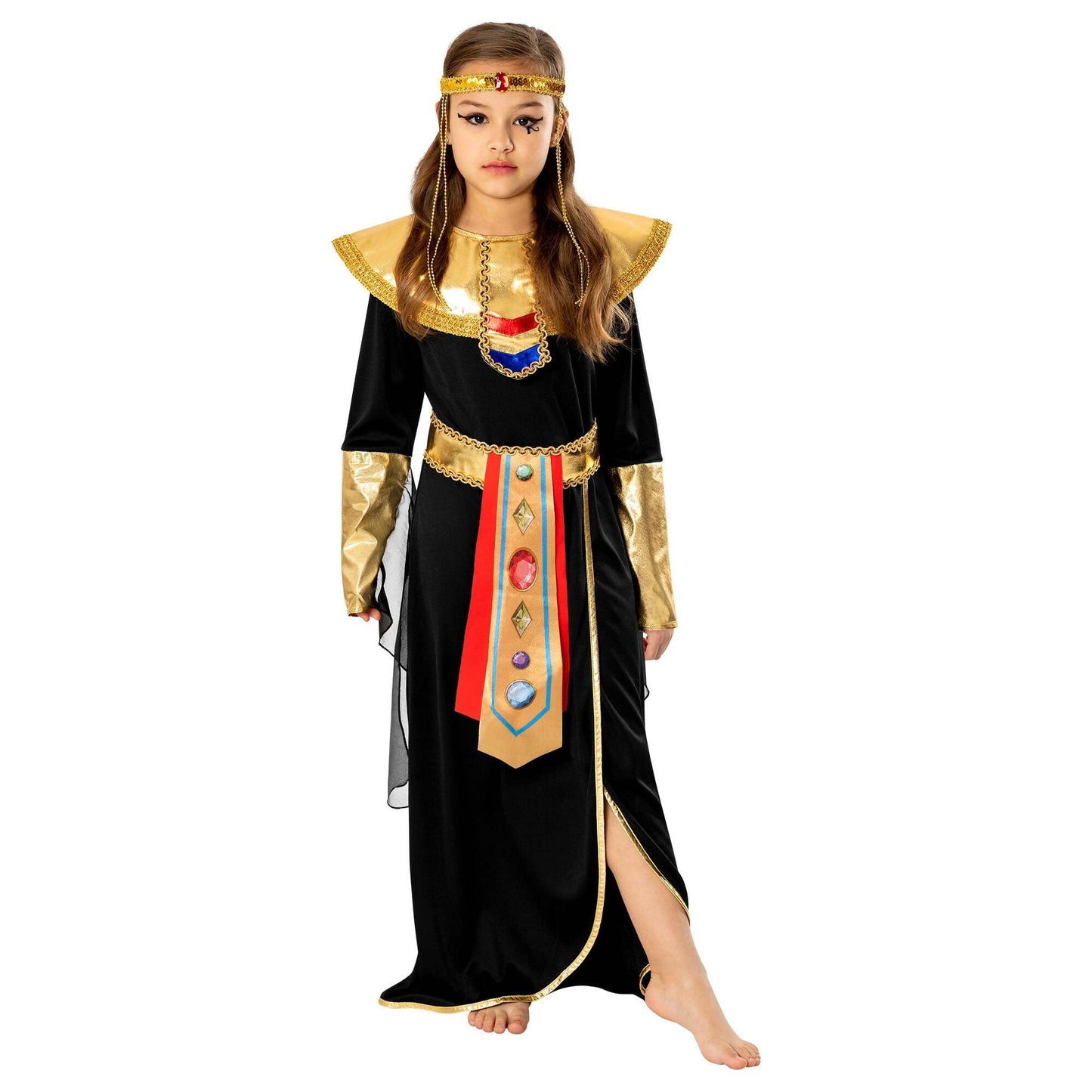 Black Pharaoh Girl Costume Egyptian Princess 1