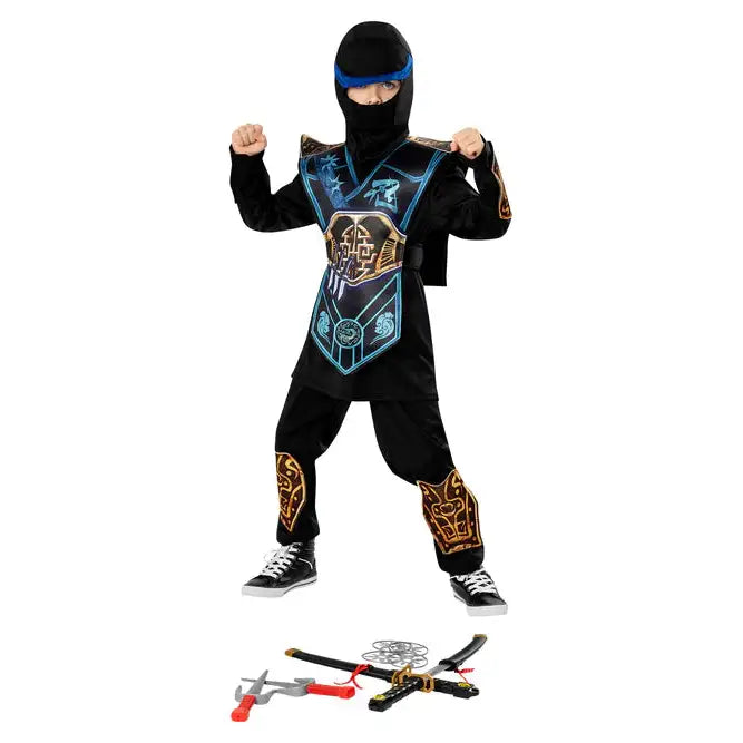 Blue Ninja Costume Kids Sub Zero Mortal Kombat 1