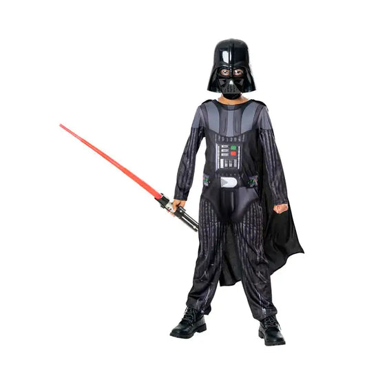 Darth Vader Costume Non-Light Up Lightsaber Kids 1