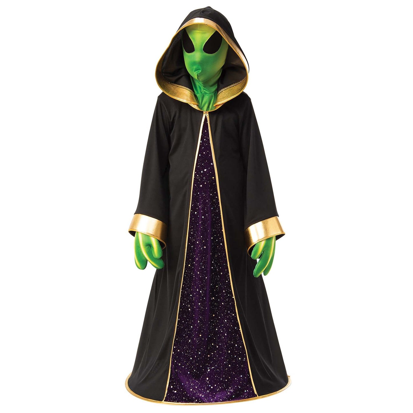 Alien Costume Kids Robe Mask Gloves 1