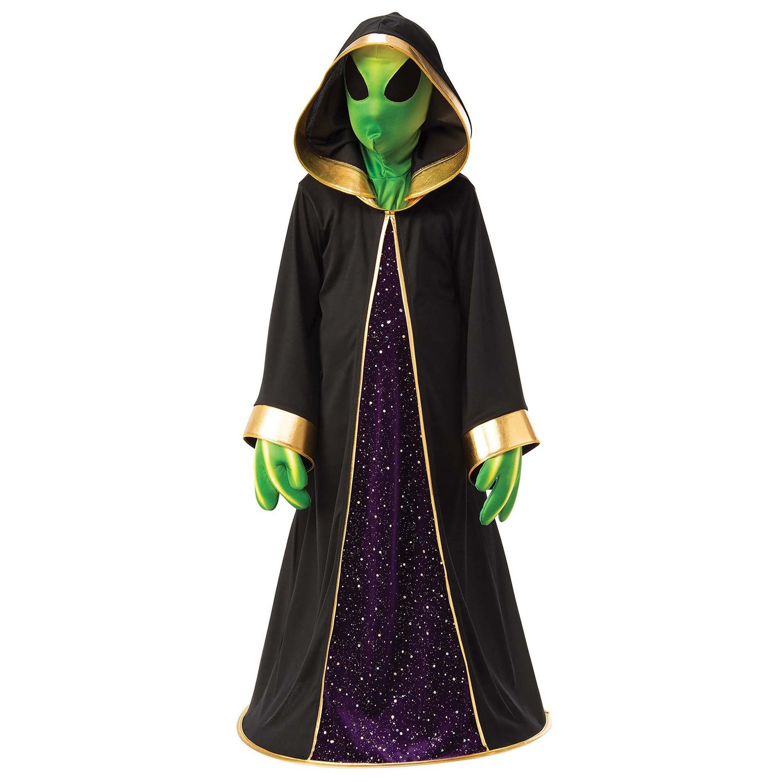 Alien Costume Kids Robe Mask Gloves 1