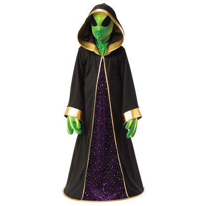 Alien Costume Kids Robe Mask Gloves 1