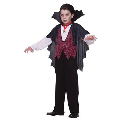 Kids Vampire Costume Dracula Boys Dress Up 1