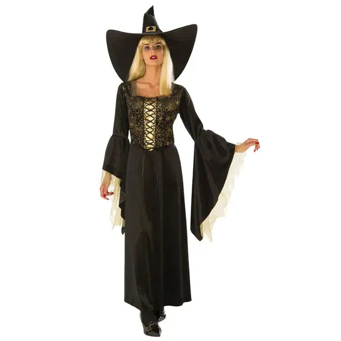 Golden Web Witch Costume Adult 1