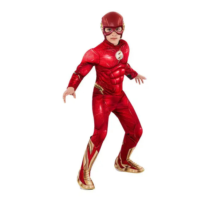 The Flash Costume Kids Deluxe Movie Version 1