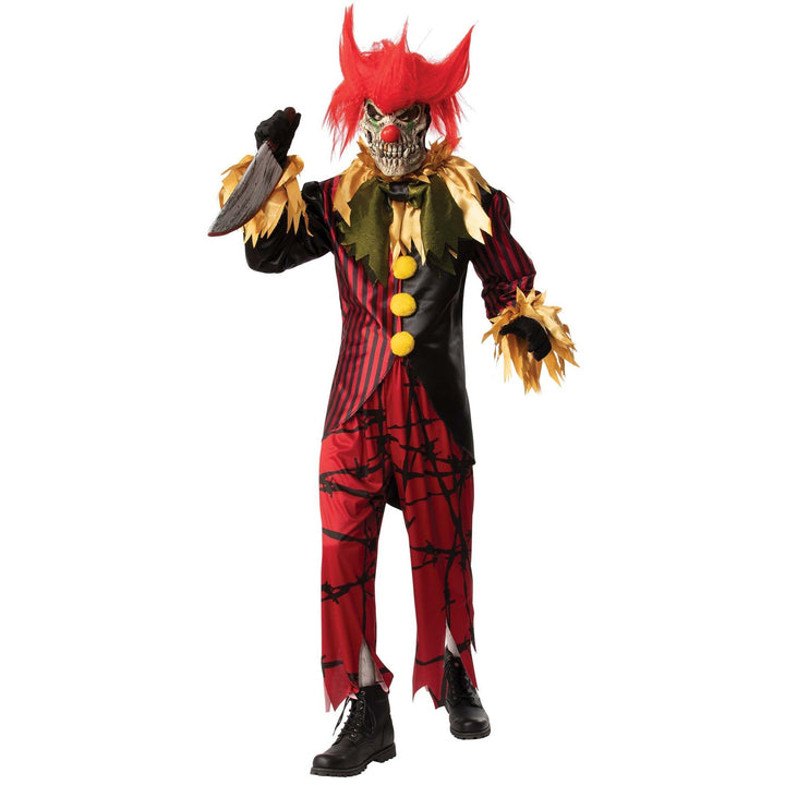 Crazy Clown Costume Scary Circus Man 1