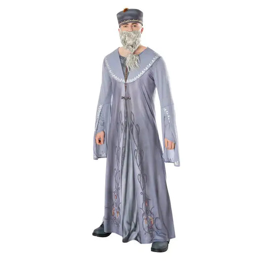 Dumbledore Adult Costume with Beard for Men 1
