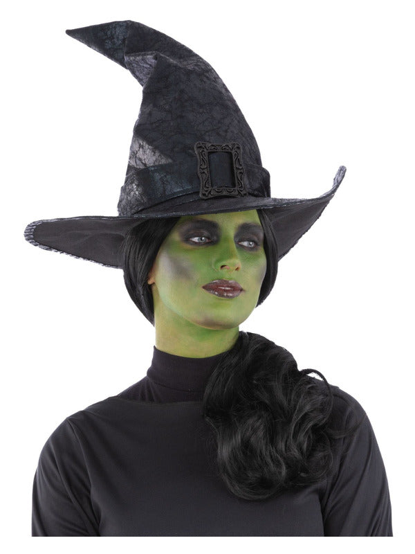 Black Wicked Witch Hat with Buckle