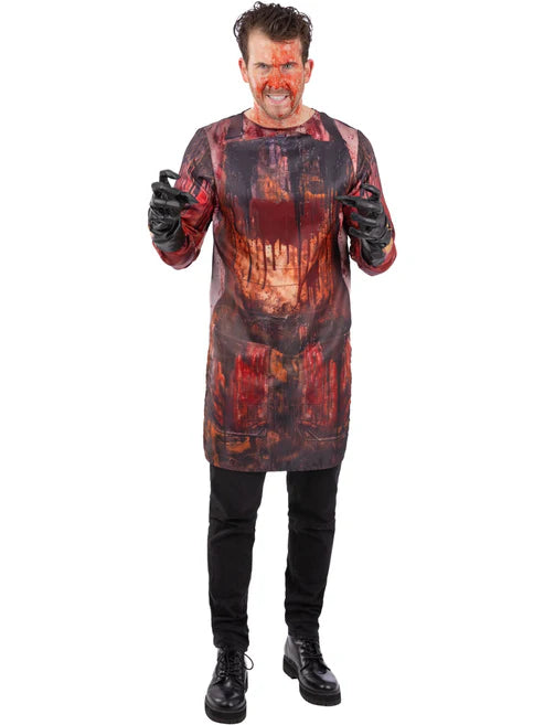 Massacre Man Kit Bloody Top with Gloves Killer Costume 4
