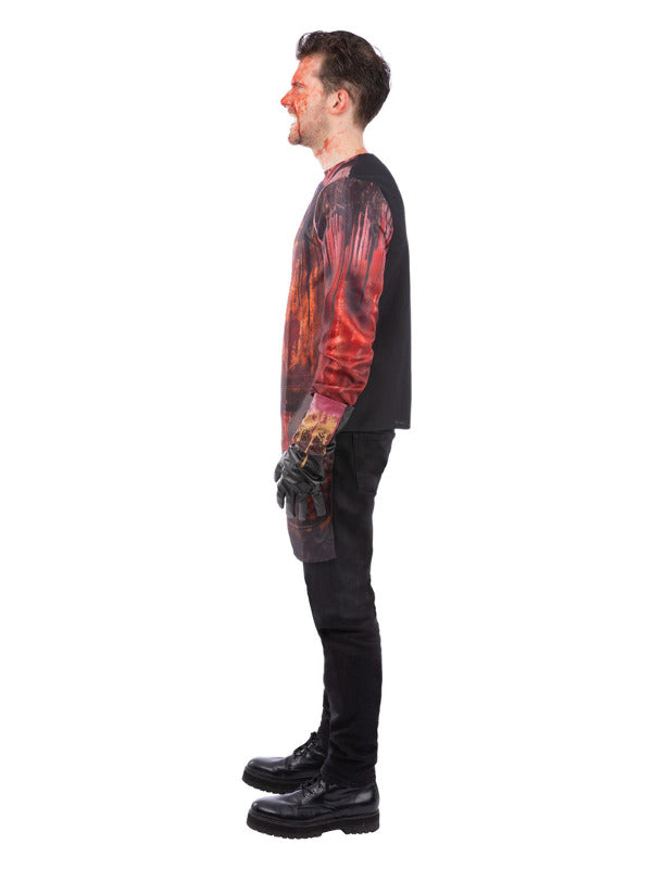 Massacre Man Kit Bloody Top with Gloves Killer Costume 2