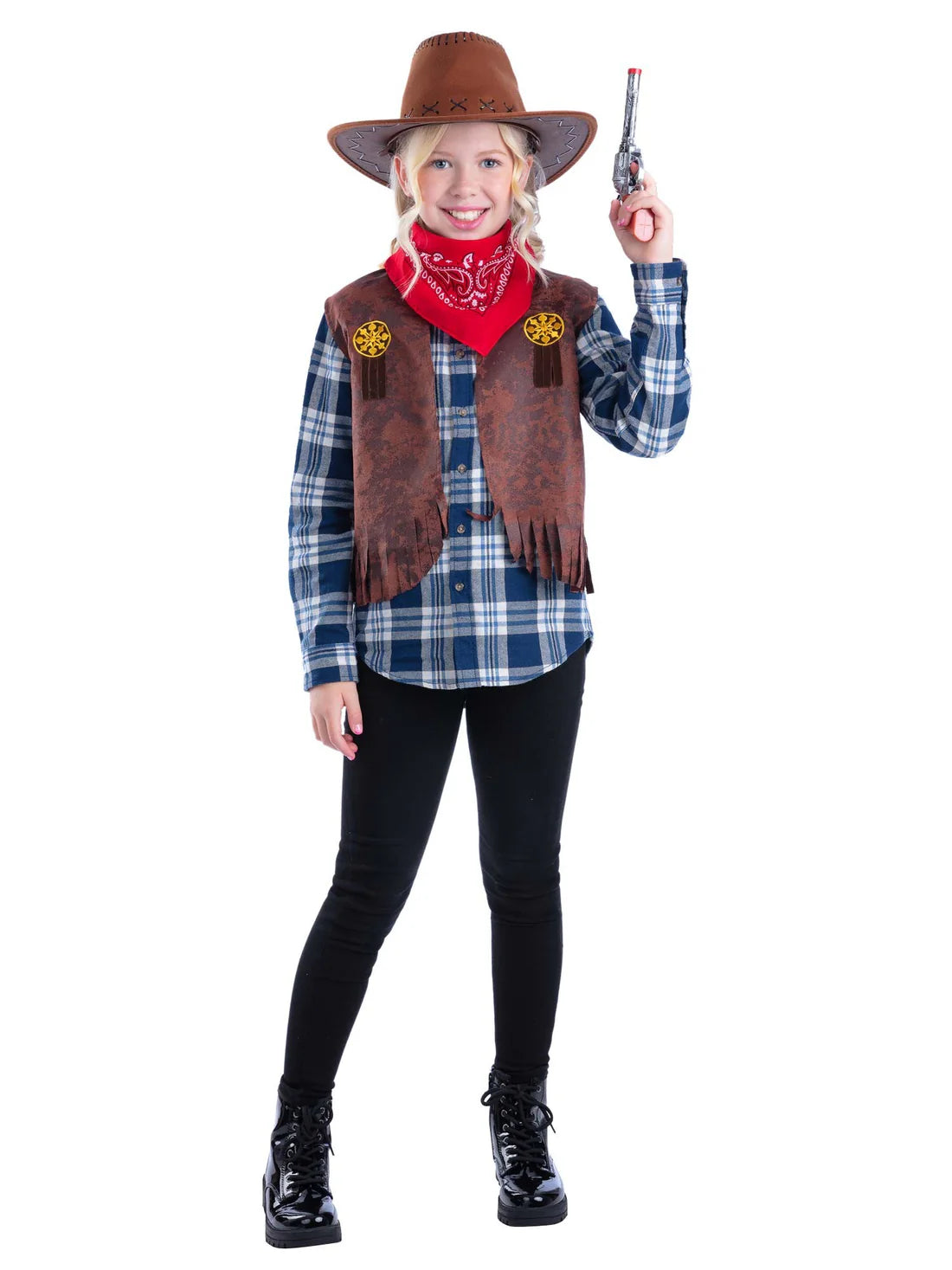Kids Western Cowboy Kit Dress Up Costume 2