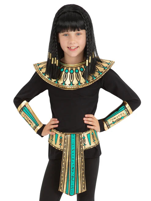 Kids Little Egyptian Kit Collar Cuffs Belt Cleopatra Dress Up 1