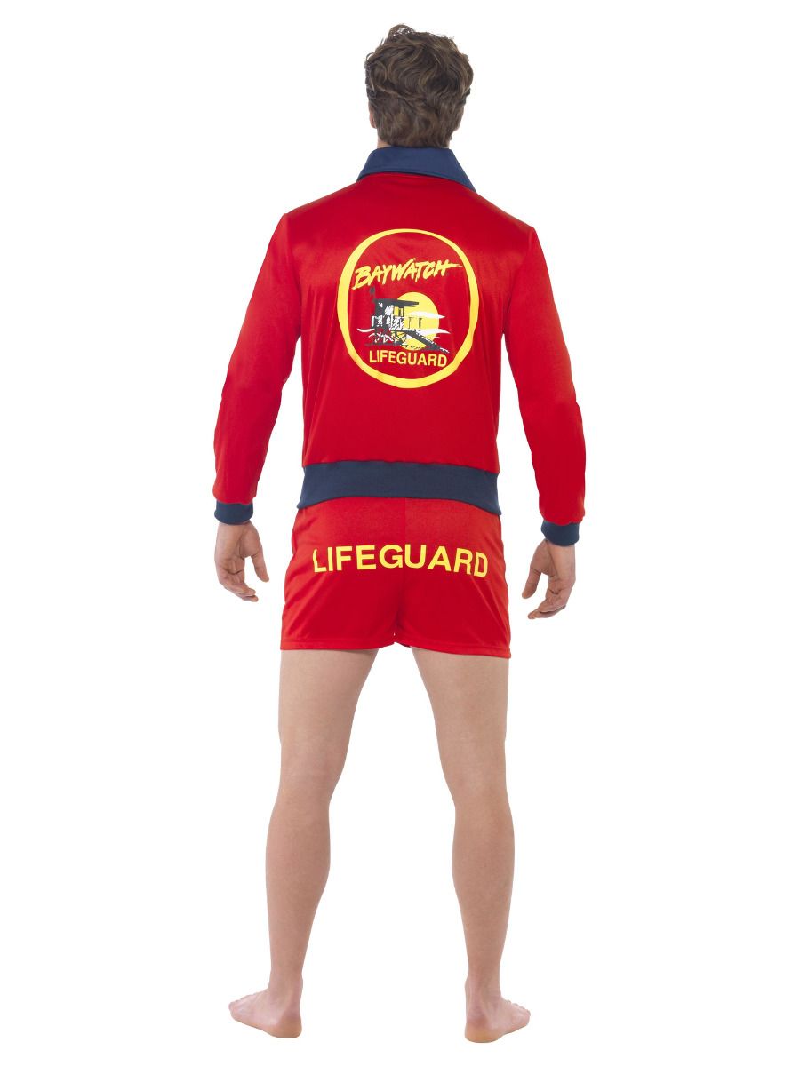 80's Baywatch Lifeguard Costume Adult Red Beach Patrol Outfit 3
