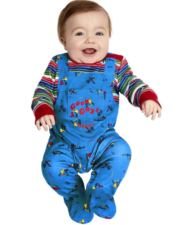 80's Chucky Baby Costume Jumpsuit Toddler Outfit_2