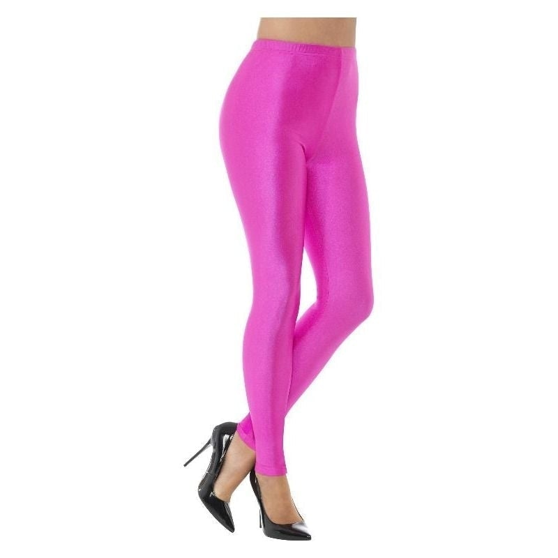 Size Chart 80s Disco Spandex Leggings Adult Neon Pink