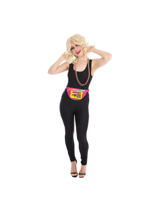 80s Neon Bum Bag Cassette Tape Print 2