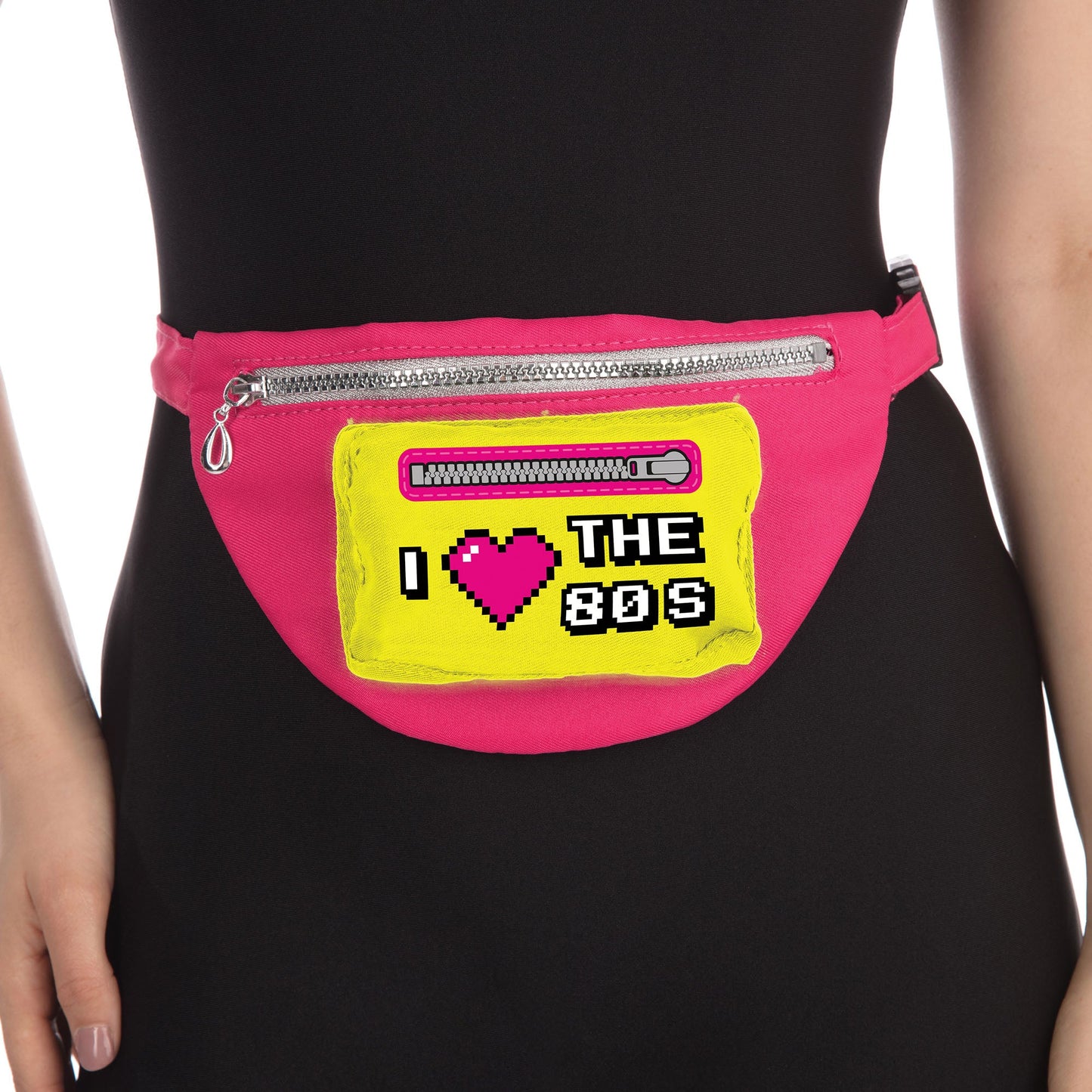80s Neon Bum Bag Cassette Tape Print 1