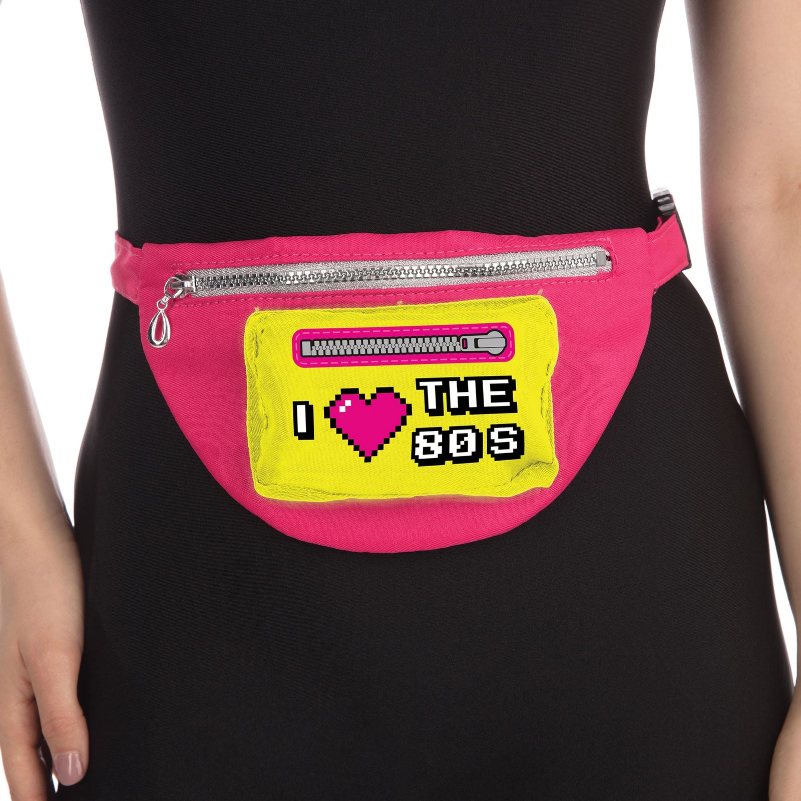 80s Neon Bum Bag Cassette Tape Print 1