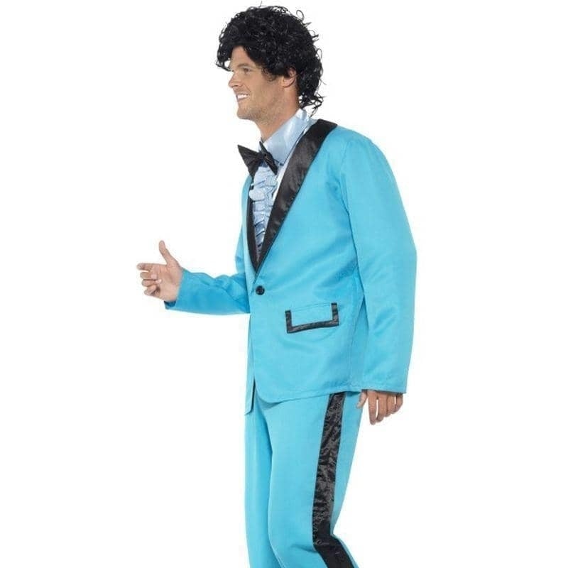 80s Prom King Tuxedo Costume Adult Blue Suit_2