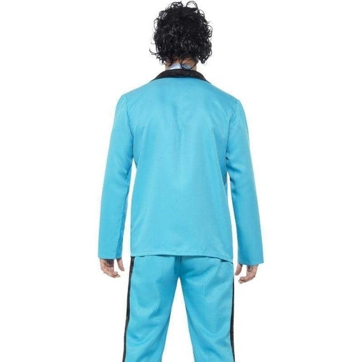 80s Prom King Tuxedo Costume Adult Blue Suit_3